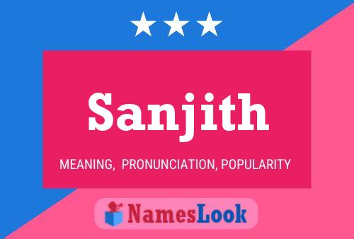 Póster del nombre Sanjith