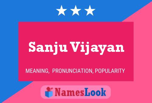 Póster del nombre Sanju Vijayan