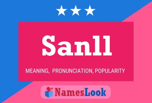 Póster del nombre Sanll