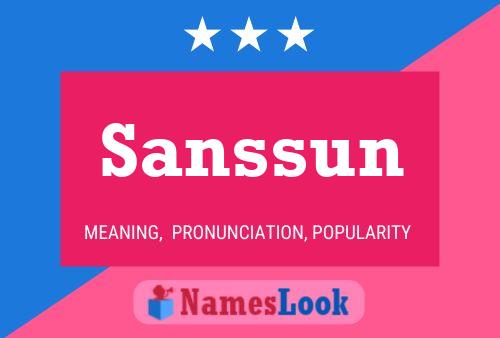 Póster del nombre Sanssun