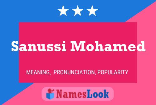 Póster del nombre Sanussi Mohamed