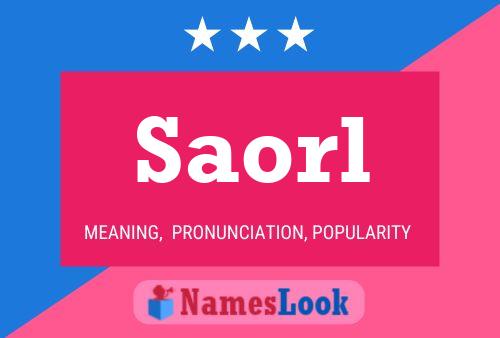 Póster del nombre Saorl