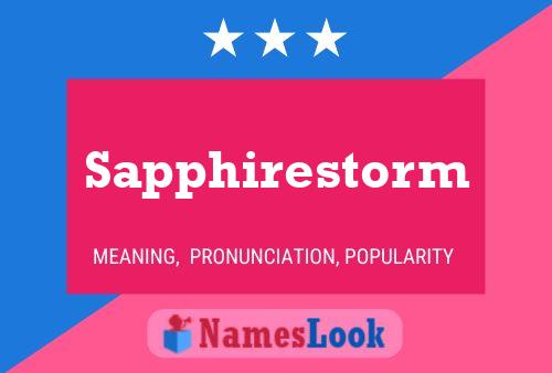 Póster del nombre Sapphirestorm