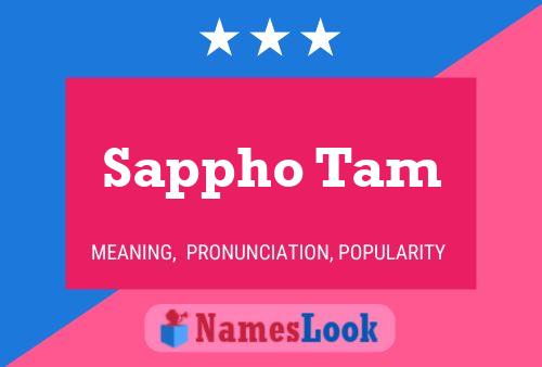 Póster del nombre Sappho Tam