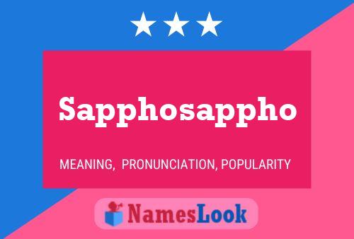 Póster del nombre Sapphosappho