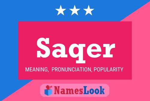 Póster del nombre Saqer