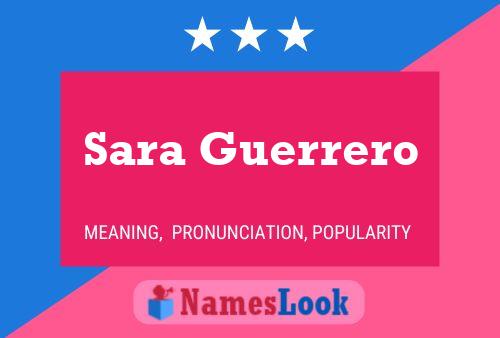 Póster del nombre Sara Guerrero