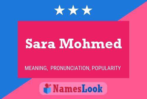 Póster del nombre Sara Mohmed