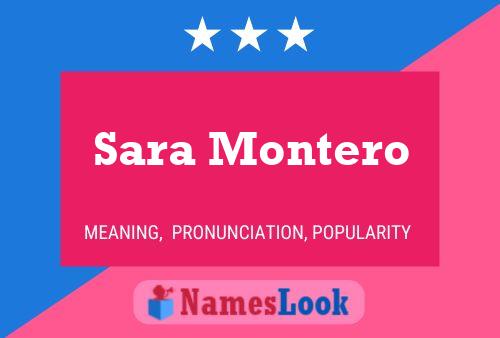 Póster del nombre Sara Montero