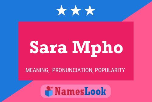 Póster del nombre Sara Mpho