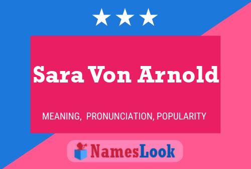 Póster del nombre Sara Von Arnold