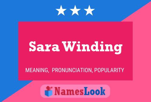 Póster del nombre Sara Winding