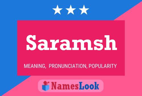 Póster del nombre Saramsh