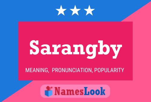 Póster del nombre Sarangby