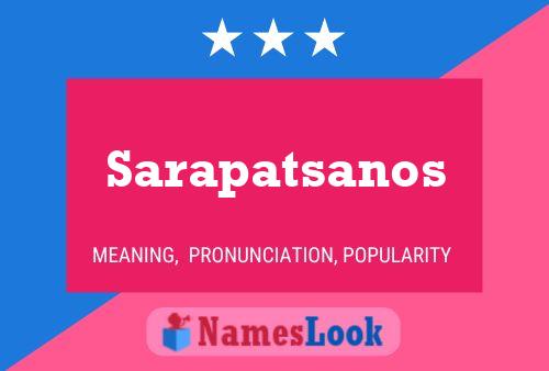 Póster del nombre Sarapatsanos