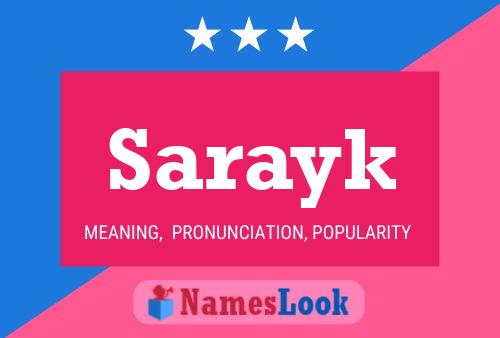 Póster del nombre Sarayk