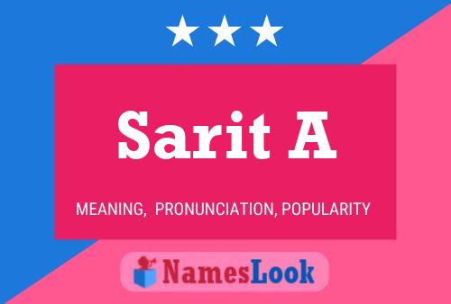 Póster del nombre Sarit A