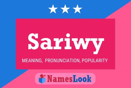 Póster del nombre Sariwy