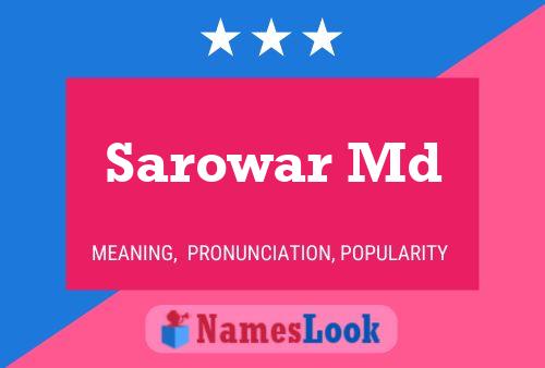 Póster del nombre Sarowar Md