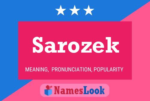 Póster del nombre Sarozek