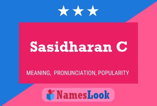 Póster del nombre Sasidharan C