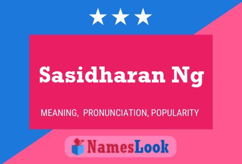 Póster del nombre Sasidharan Ng