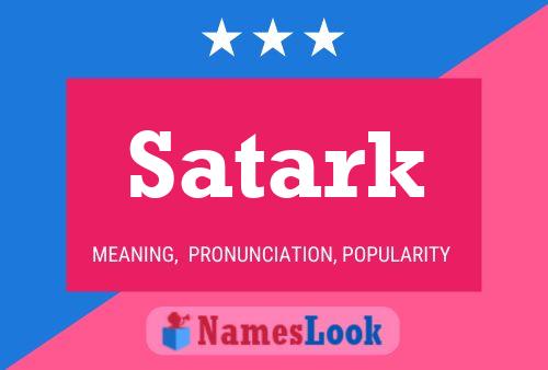 Póster del nombre Satark