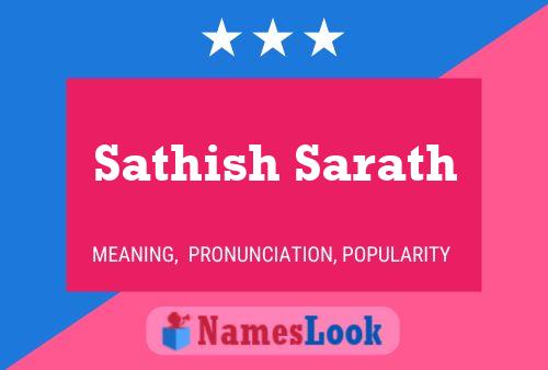 Póster del nombre Sathish Sarath