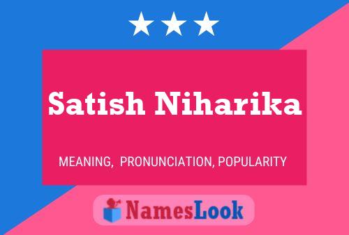 Póster del nombre Satish Niharika