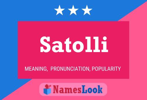 Póster del nombre Satolli