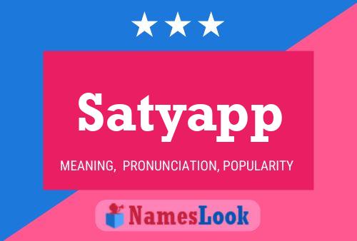 Póster del nombre Satyapp