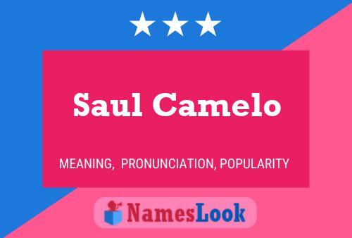 Póster del nombre Saul Camelo