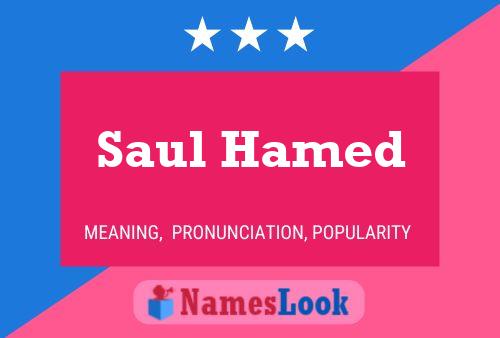 Póster del nombre Saul Hamed