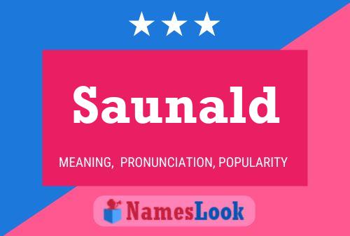 Póster del nombre Saunald