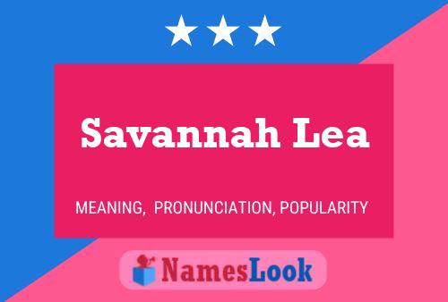 Póster del nombre Savannah Lea