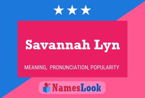 Póster del nombre Savannah Lyn