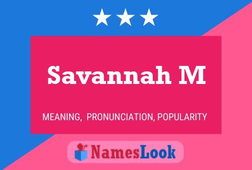 Póster del nombre Savannah M