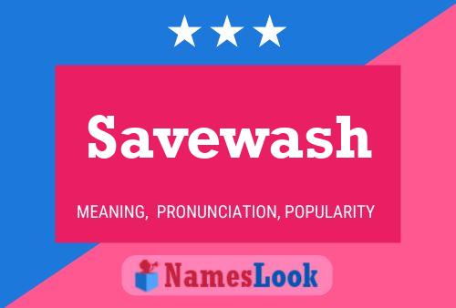 Póster del nombre Savewash