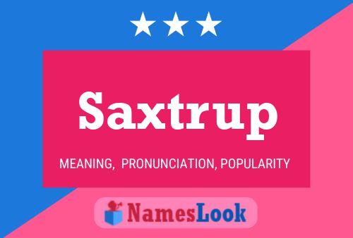 Póster del nombre Saxtrup