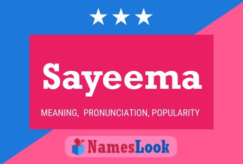 Póster del nombre Sayeema