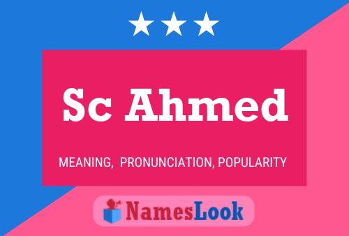 Póster del nombre Sc Ahmed