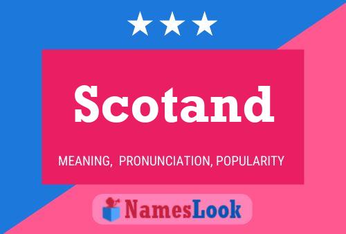 Póster del nombre Scotand