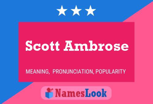 Póster del nombre Scott Ambrose