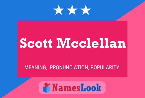 Póster del nombre Scott Mcclellan