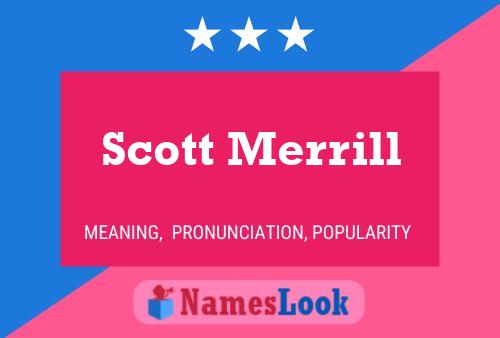 Póster del nombre Scott Merrill