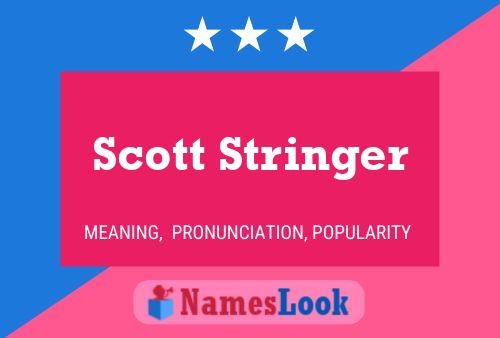 Póster del nombre Scott Stringer