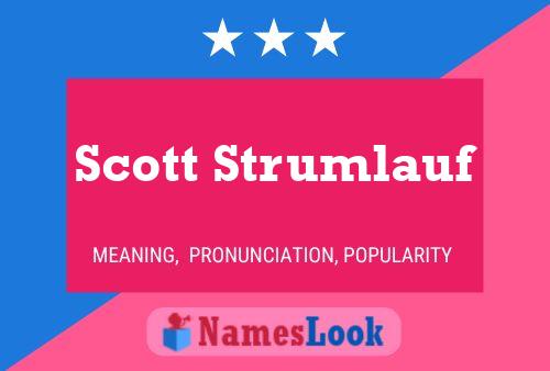 Póster del nombre Scott Strumlauf