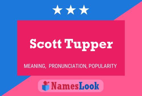 Póster del nombre Scott Tupper