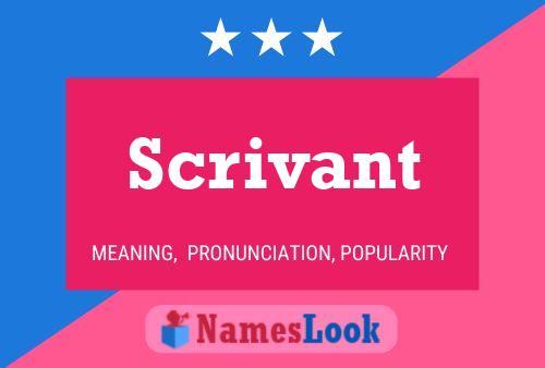 Póster del nombre Scrivant