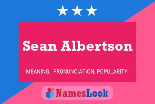 Póster del nombre Sean Albertson